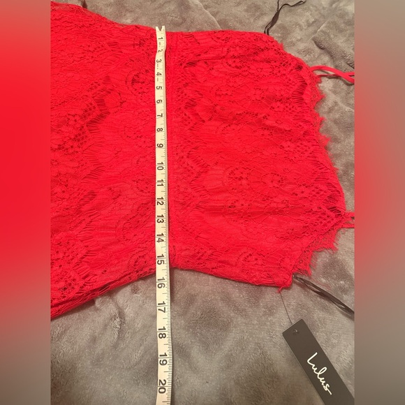 Red lace LULU dress - Picture 7 of 9
